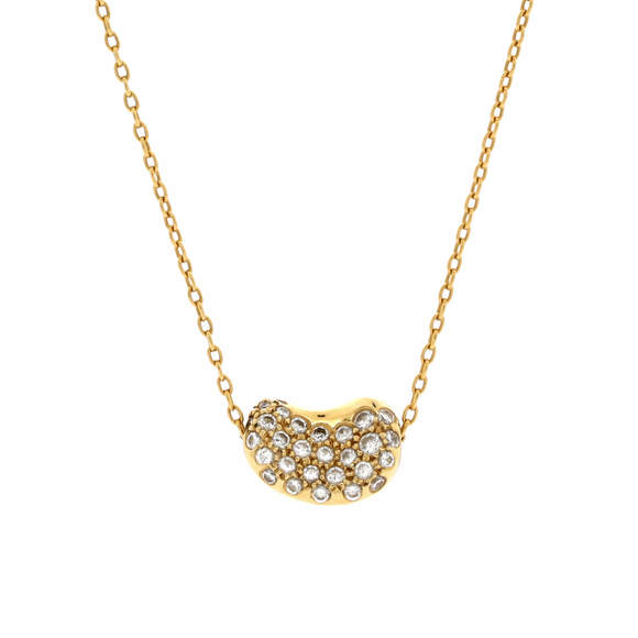 Tiffany & Co. 11mm Elsa Peretti Bean Pendant Necklace - Picture 1 of 3